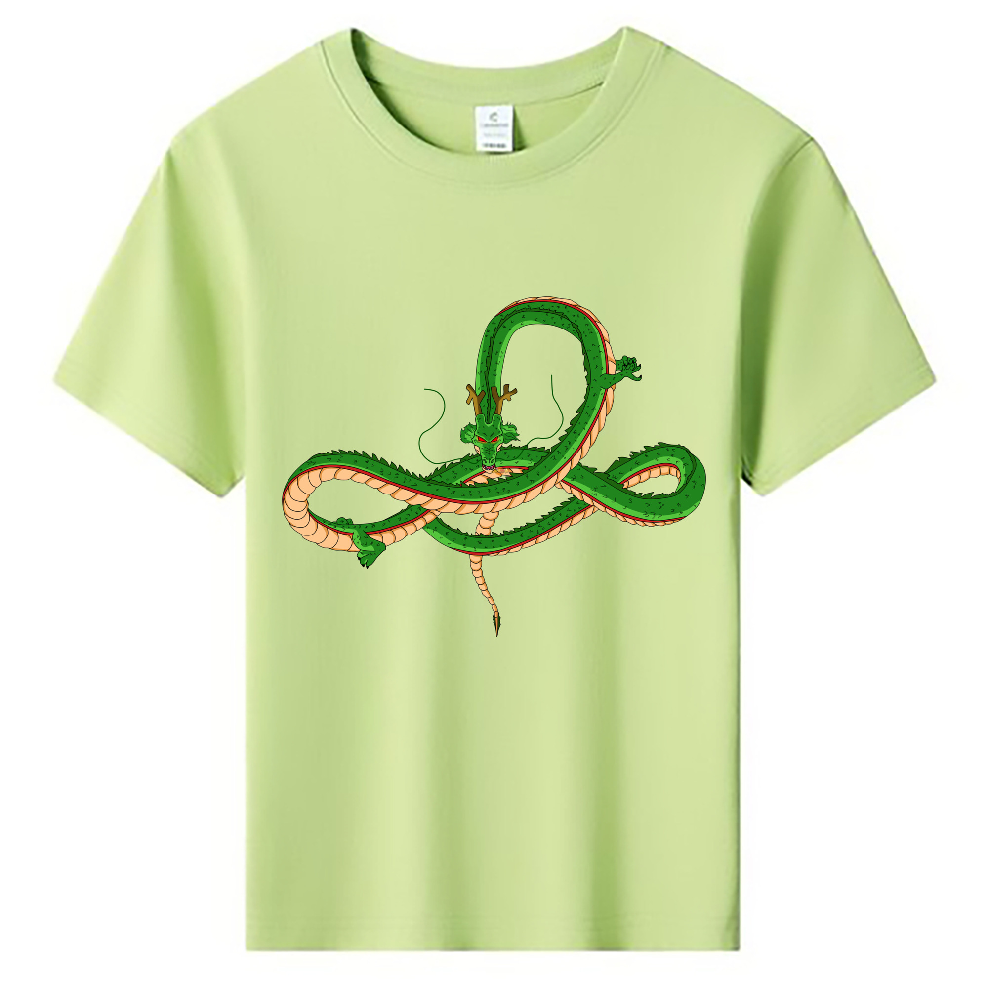 （画像用） ドラゴンボール 神龍 シェンロン DRAGON BALL Shenron 綿100％キッズTシャツ（フロントプリント）